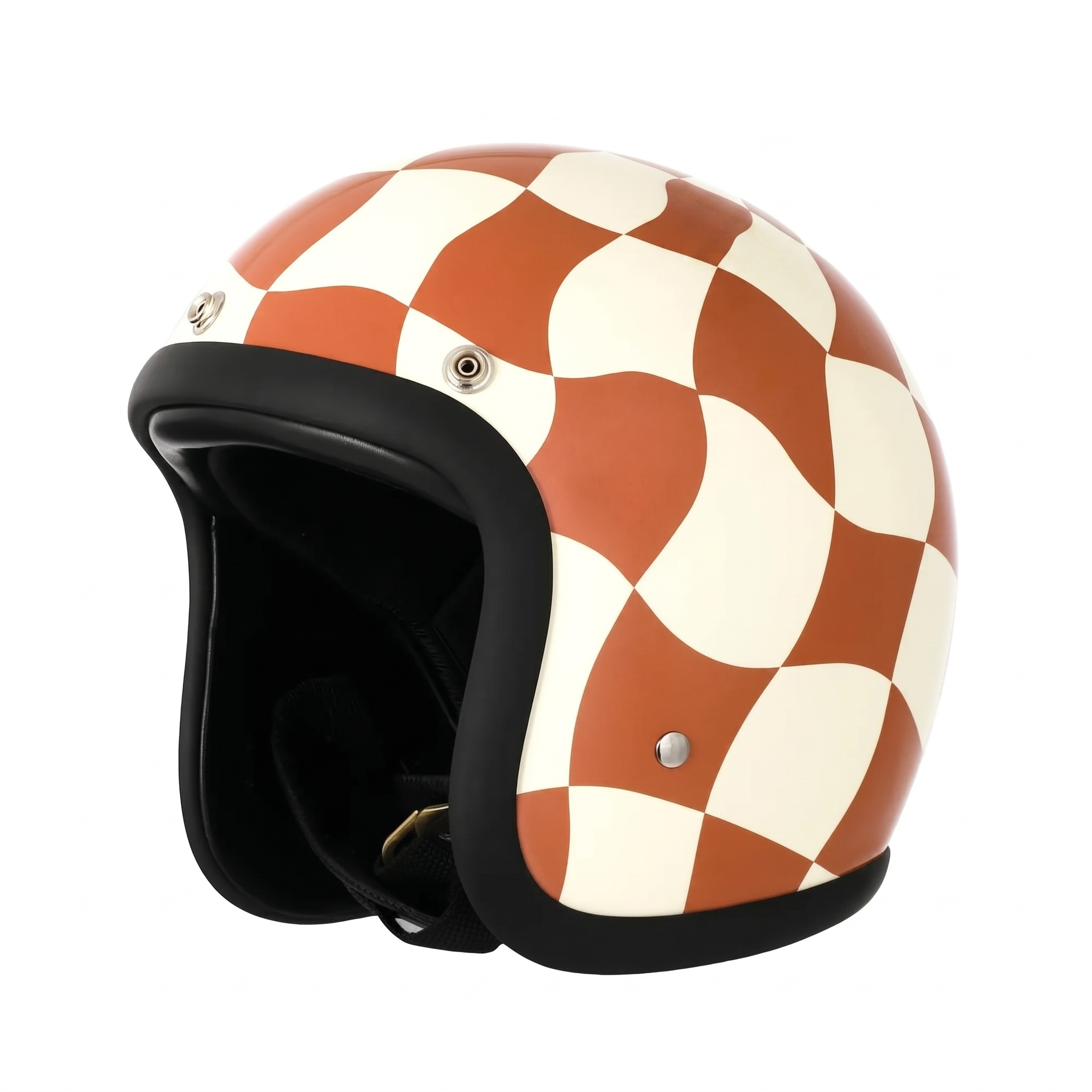 Vintage Open-Face Motorcycle Helmet — DOT and ECE Certified