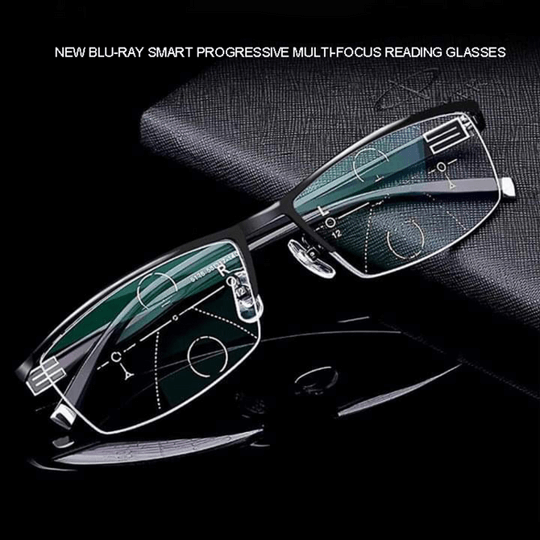 German Smart Progressive Glasses — Rapid Color Shift, Adaptive Light and Distance Lenses