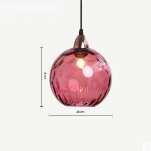 Lumisphere pendellampa i glas med kulform - elegant hängande lampa