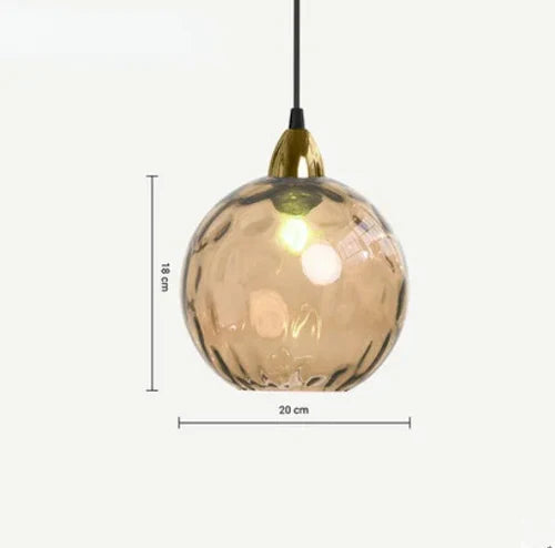 Lumisphere pendellampa i glas med kulform - elegant hängande lampa
