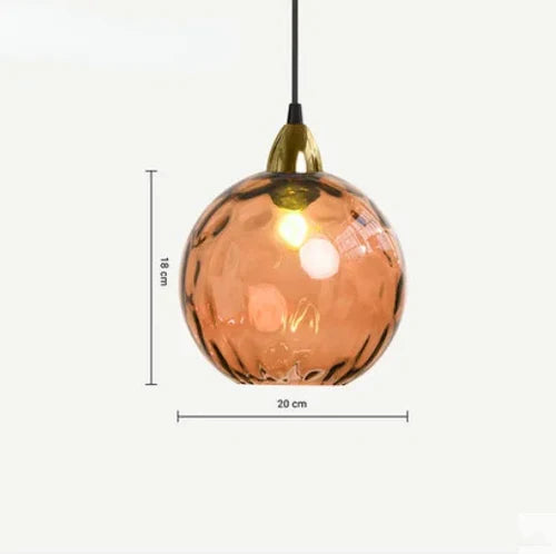 Lumisphere pendellampa i glas med kulform - elegant hängande lampa