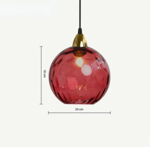 Lumisphere pendellampa i glas med kulform - elegant hängande lampa