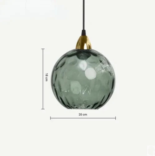 Lumisphere pendellampa i glas med kulform - elegant hängande lampa