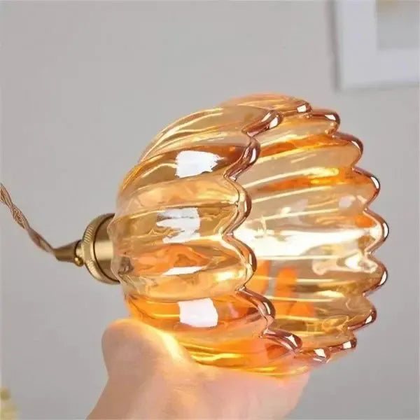 Sylara Glass Pendant Light With Flower Shape For Dining Areas