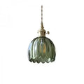Sylara Glass Pendant Light With Flower Shape For Dining Areas