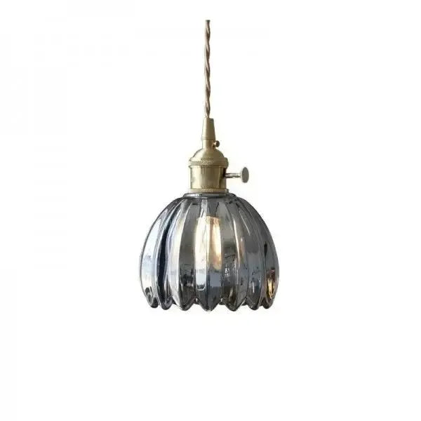 Sylara Glass Pendant Light With Flower Shape For Dining Areas