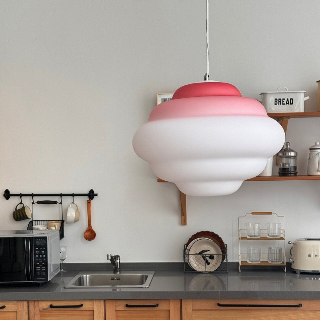Astrae Pendant Lamp In Frosted Glass With Gentle Ambient Glow