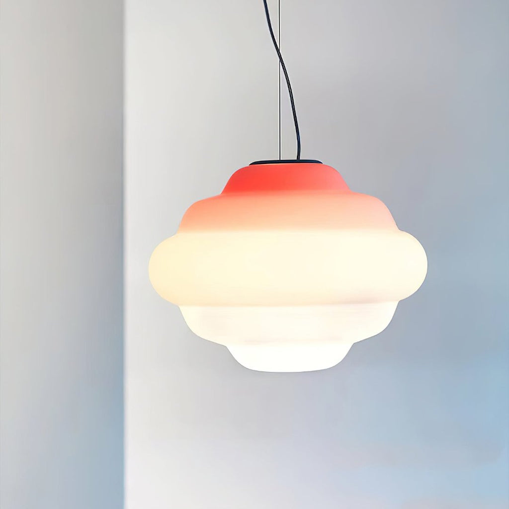 Astrae Pendant Lamp In Frosted Glass With Gentle Ambient Glow