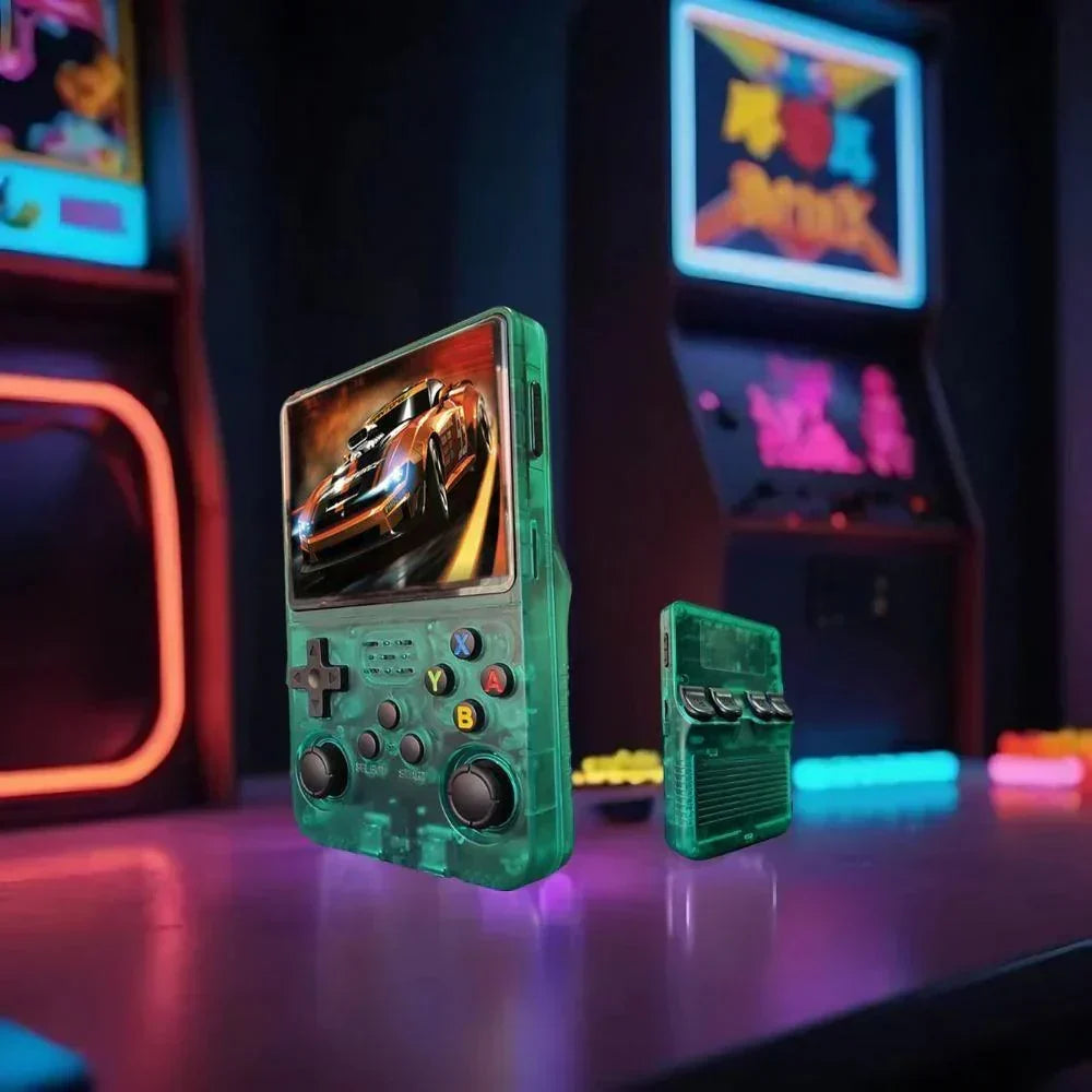Retrohandhållen spelkonsol — HD-skärm, USB-laddning