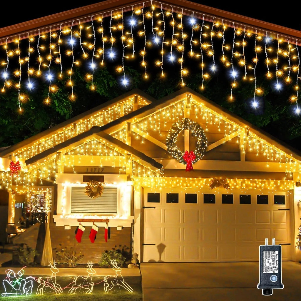 Φωτάκια κουρτίνας LED RideauLumineux, 4m x 0.6m, λευκά