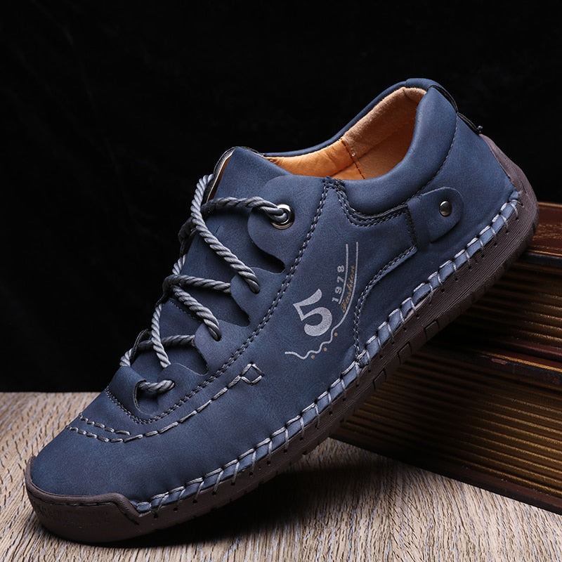 Men's Orthopedic Leather Footwear — All-Day Comfort, Cushioned Insoles