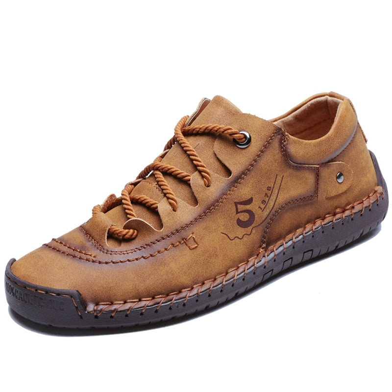 Men's Orthopedic Leather Footwear — All-Day Comfort, Cushioned Insoles