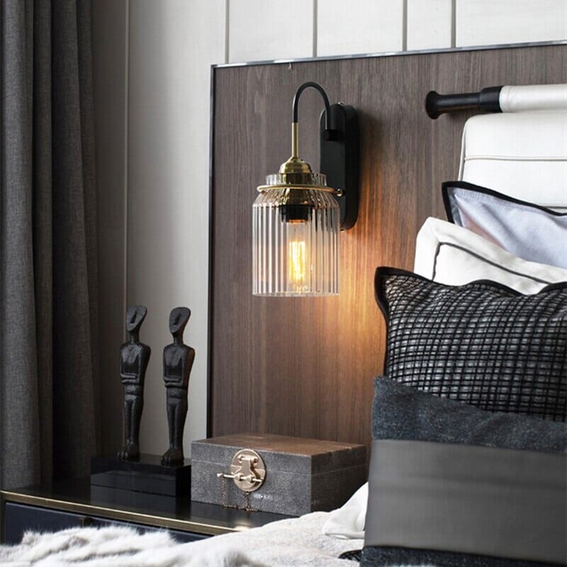 LumiNest Nordic Glass Wall Light With Minimalist Ambience