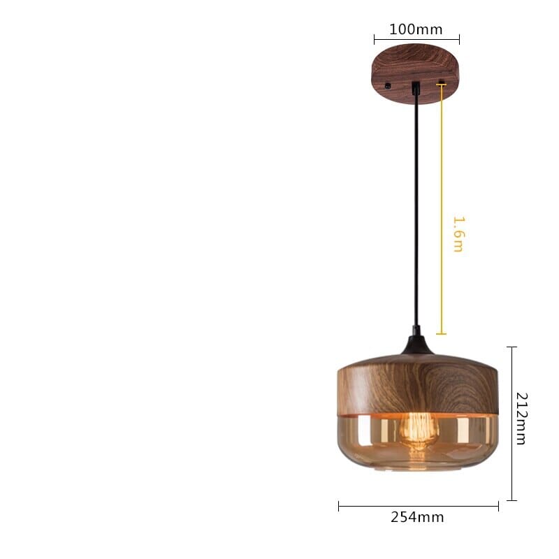 SylvaWood Verstellbare Holzpendelleuchten mit LED-Beleuchtung