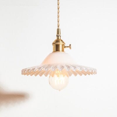 Caleris York geflochtene Glas-Pendelleuchte mit vintage Charme
