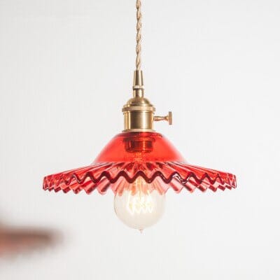Caleris York geflochtene Glas-Pendelleuchte mit vintage Charme