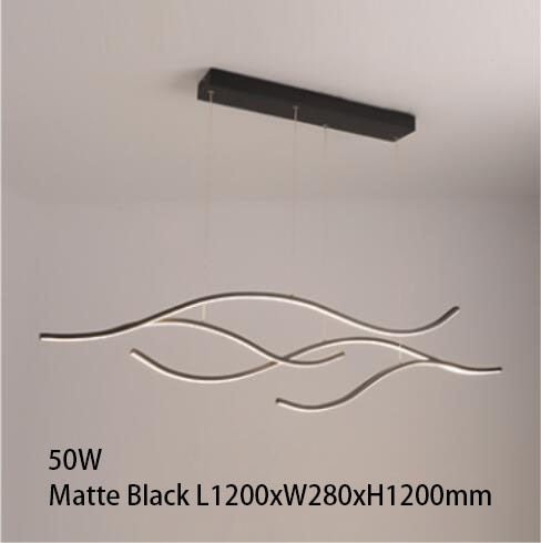 Moderne abstrakt LED-lysekrone — Moderne markant lampe