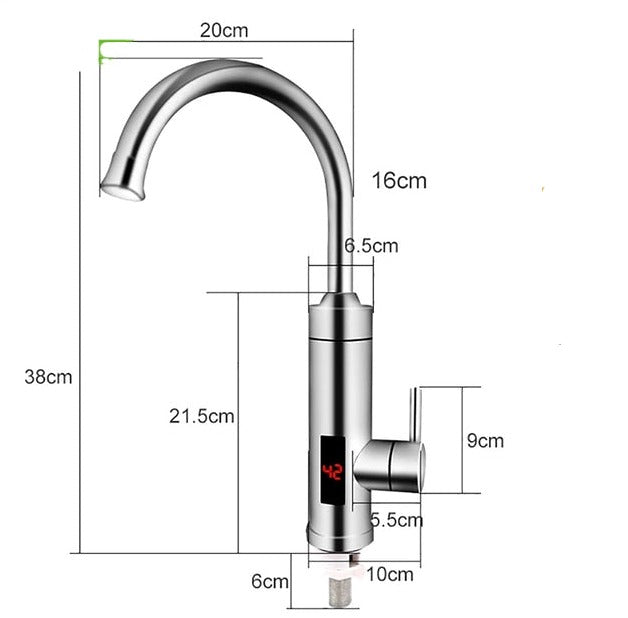 Raccordo per rubinetto da cucina elettrico - Design moderno