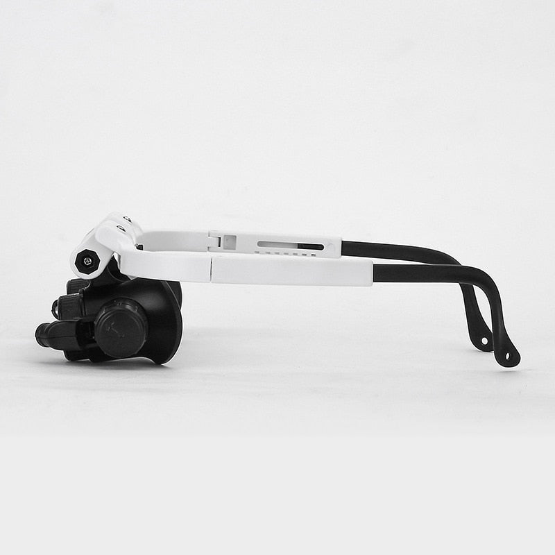 Lunettes-loupes LED ClariVue — Double éclairage, luminosité et grossissement réglables