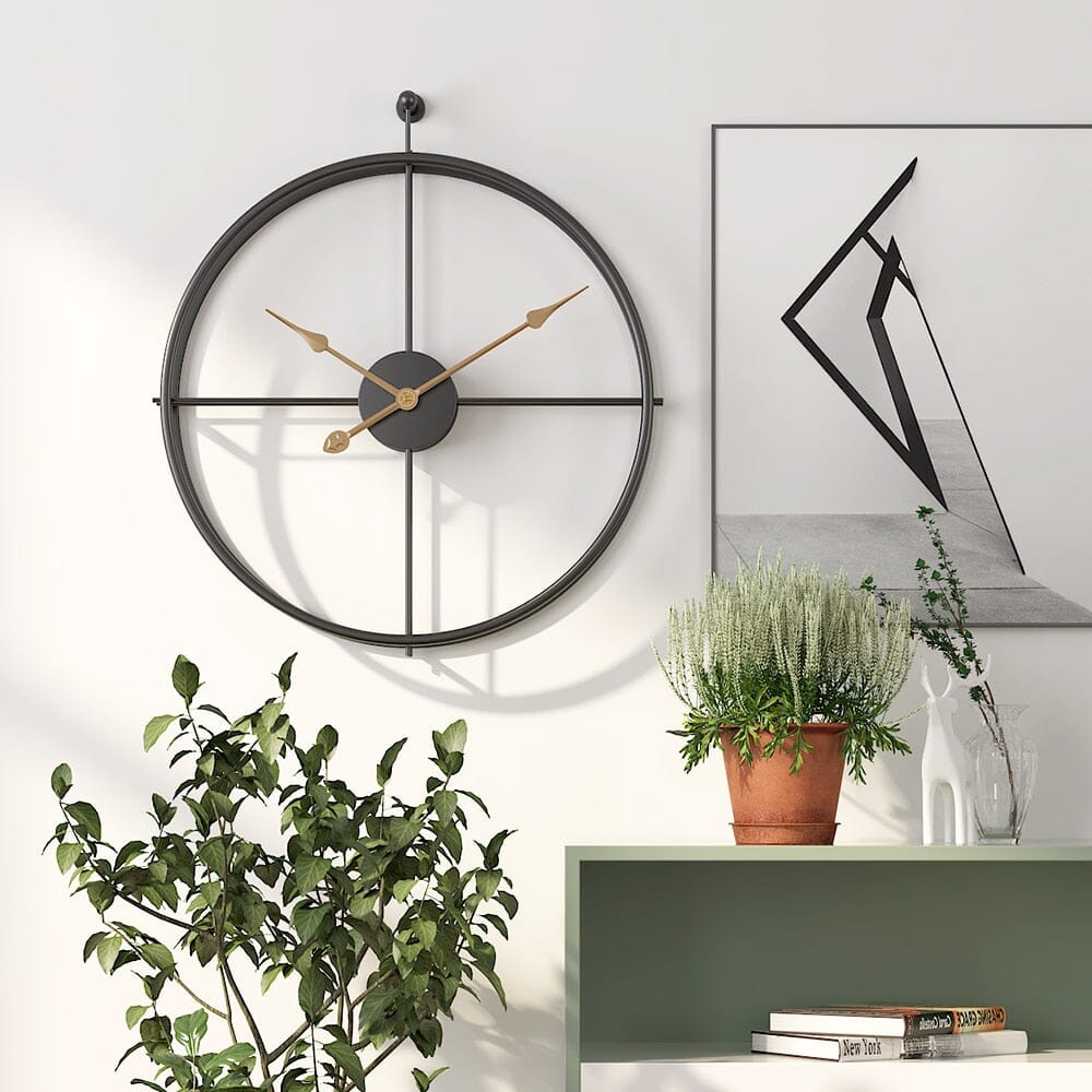 Nordic Geometric Wall Clock In Luxury Style For Modern Rooms