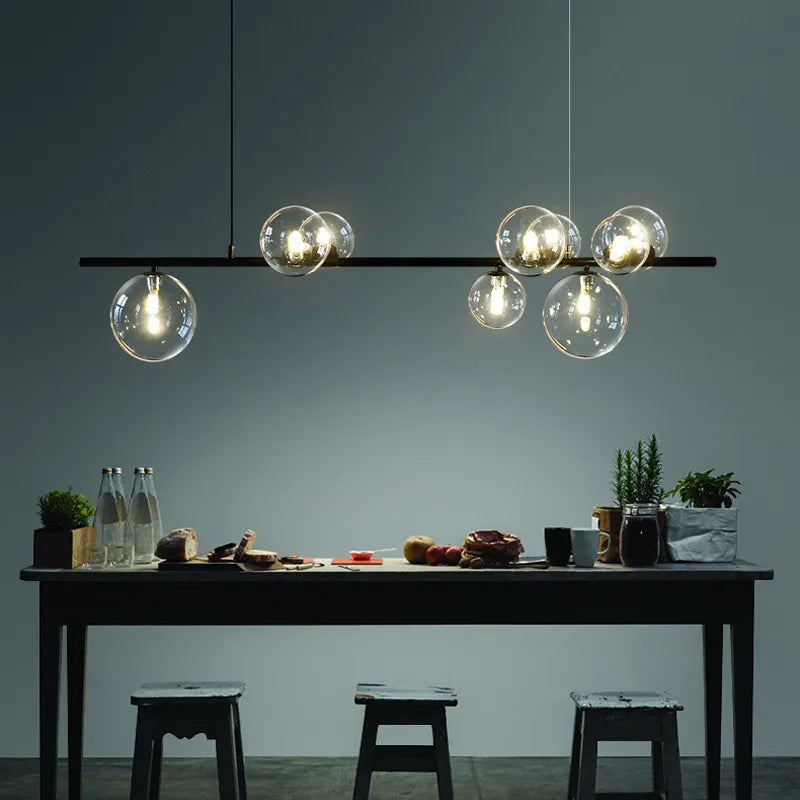 Aether Orb Kronleuchter mit nordischem minimalistischen Design für moderne Innenräume