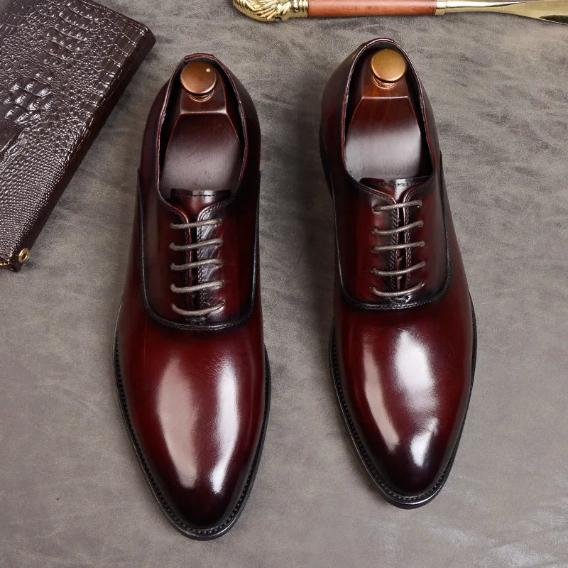 FusionFit Oxford-Herrenschuhe aus echtem Leder