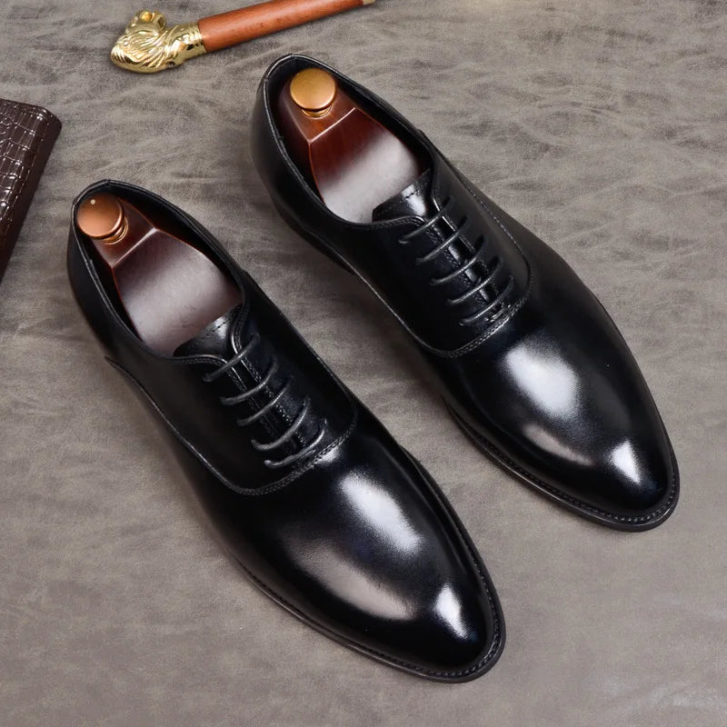 FusionFit Oxford-Herrenschuhe aus echtem Leder