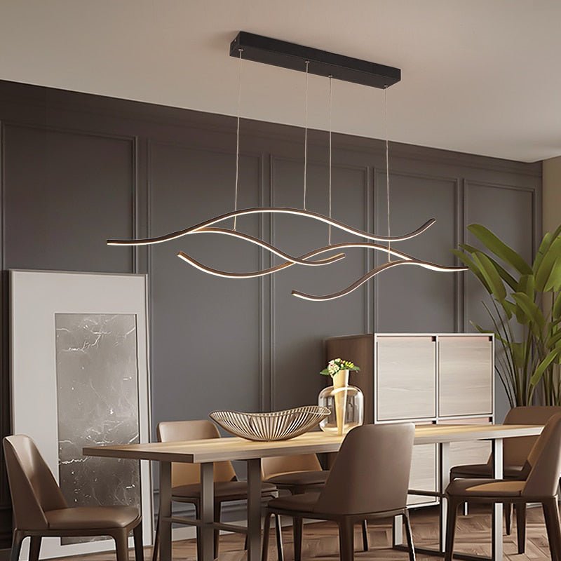 Moderne abstrakt LED-lysekrone — Moderne markant lampe