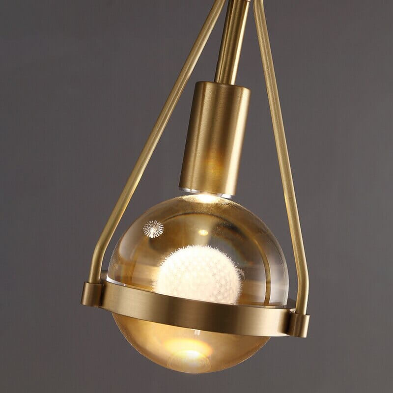 Astraea Nordic Gold Pendant Lighting With Dandelion Glow