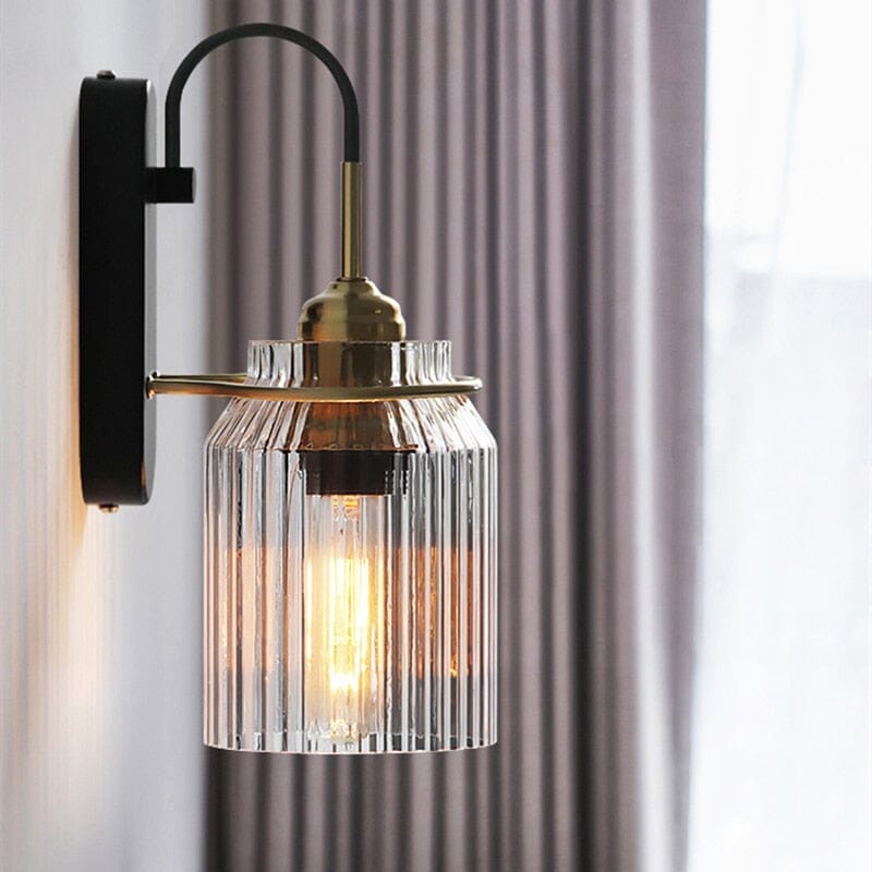 LumiNest Nordic Glass Wall Light With Minimalist Ambience