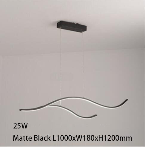 Moderne abstrakt LED-lysekrone — Moderne markant lampe
