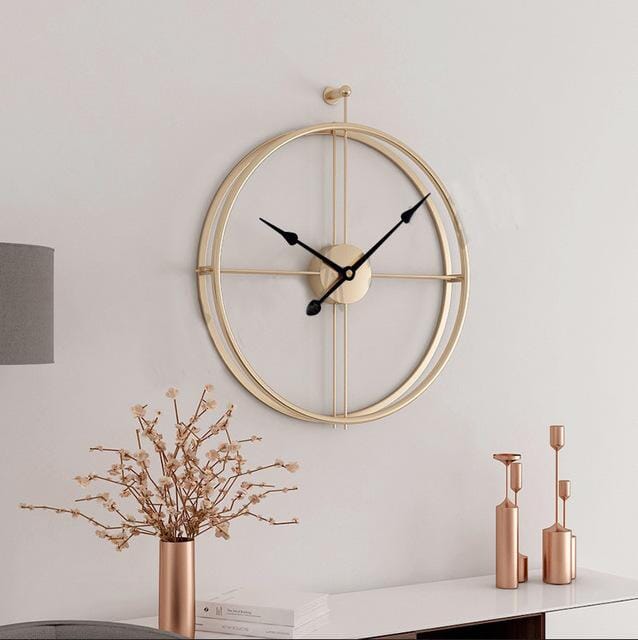 Nordic Geometric Wall Clock In Luxury Style For Modern Rooms