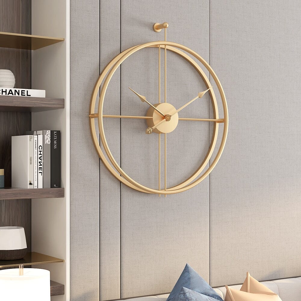Nordic Geometric Wall Clock In Luxury Style For Modern Rooms