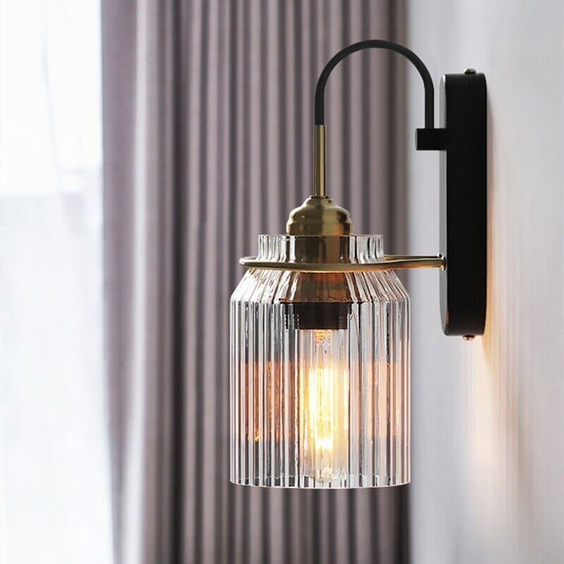 LumiNest Nordic Glass Wall Light With Minimalist Ambience