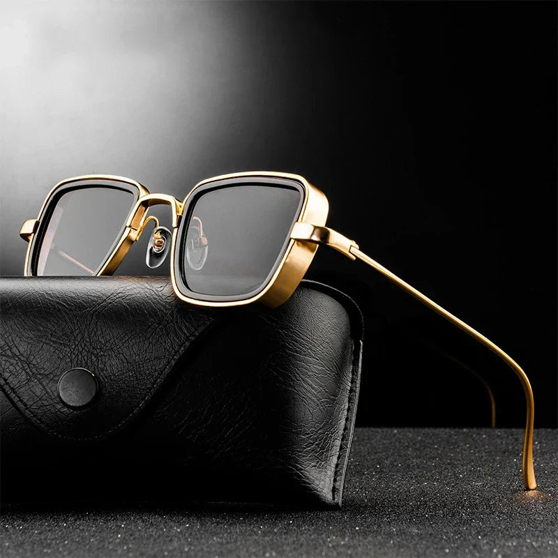 نظارات شمسية Velorum مستقطبة بطابع ستيمبانك — إطار معدني، عدسات 50mm