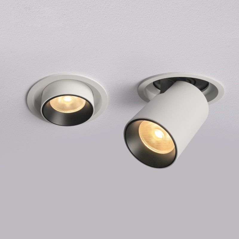 Einziehbare LED-Strahler — Moderne Beleuchtung mit verstellbarem Winkel