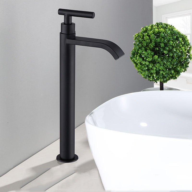 マットブラック冷水用継手 - 洗面器用アセンブリ