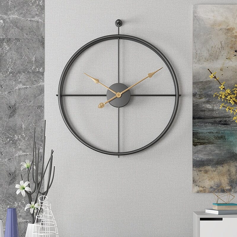 Nordic Geometric Wall Clock In Luxury Style For Modern Rooms