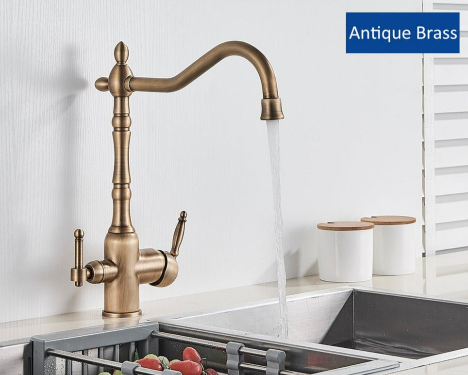 Kuchyňská baterie Hamilton Classic s filtrací — výtoková trubice s otáčením o 360 stupňů