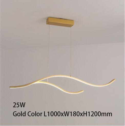 Moderne abstrakt LED-lysekrone — Moderne markant lampe