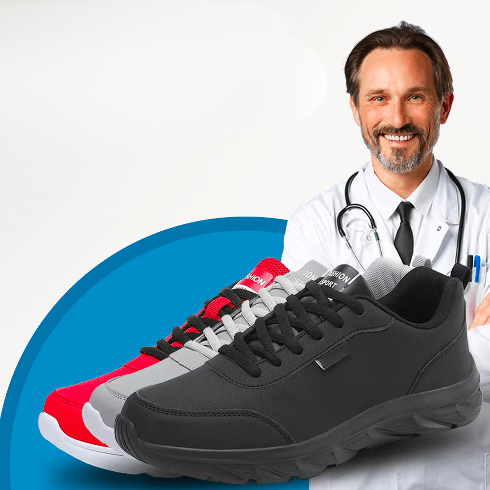 Buty ortopedyczne Ortho Scander — szeroki przód i podparcie łuku stopy