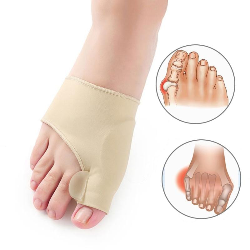 Tala para joanete do hálux valgo - separador de dedo grande do pé em gel macio