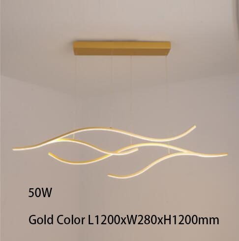 Moderne abstrakt LED-lysekrone — Moderne markant lampe