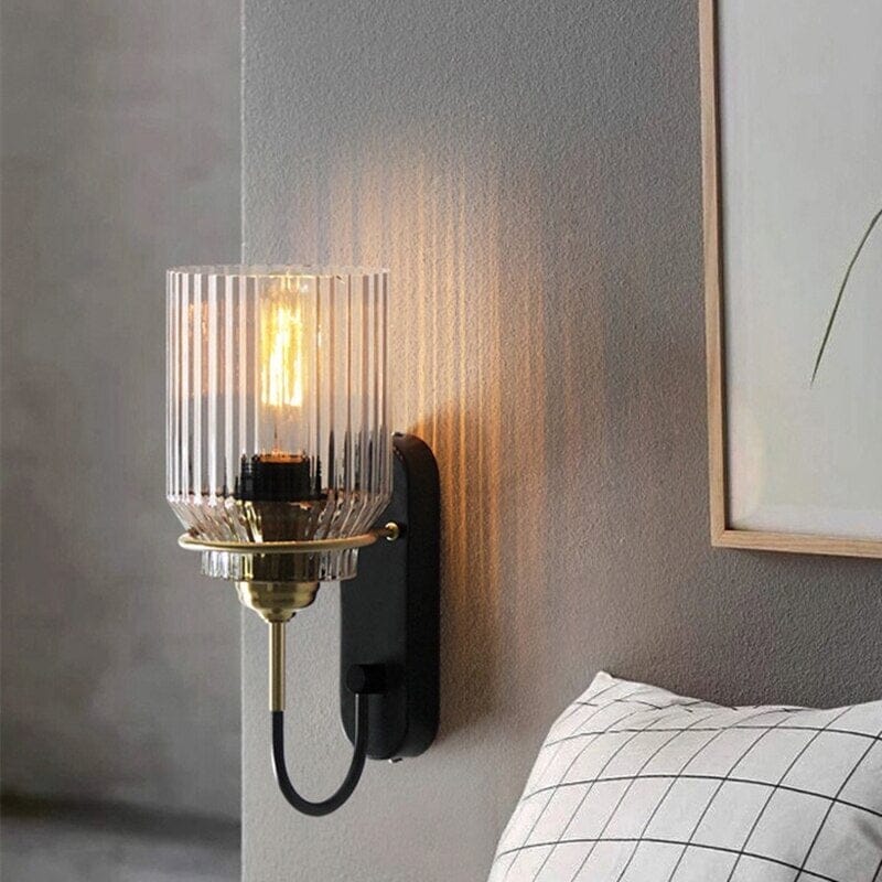 LumiNest Nordic Glass Wall Light With Minimalist Ambience