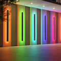 Wodoodporna ścienna lampa LED RGB do wnętrz i na zewnątrz
