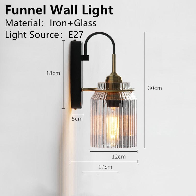 LumiNest Nordic Glass Wall Light With Minimalist Ambience
