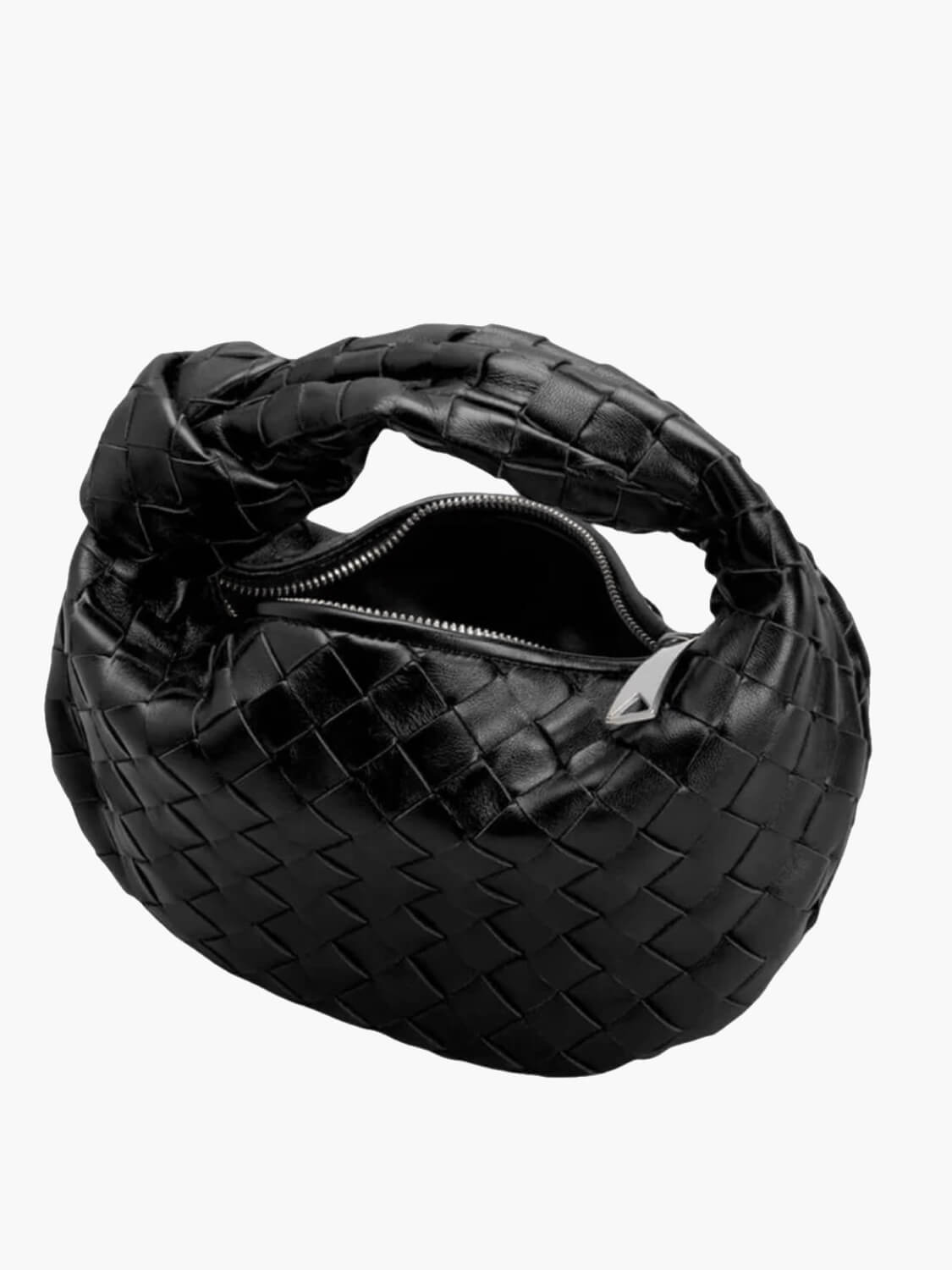 Borsa resistente in pelle vegana — texture intrecciata, design strutturato