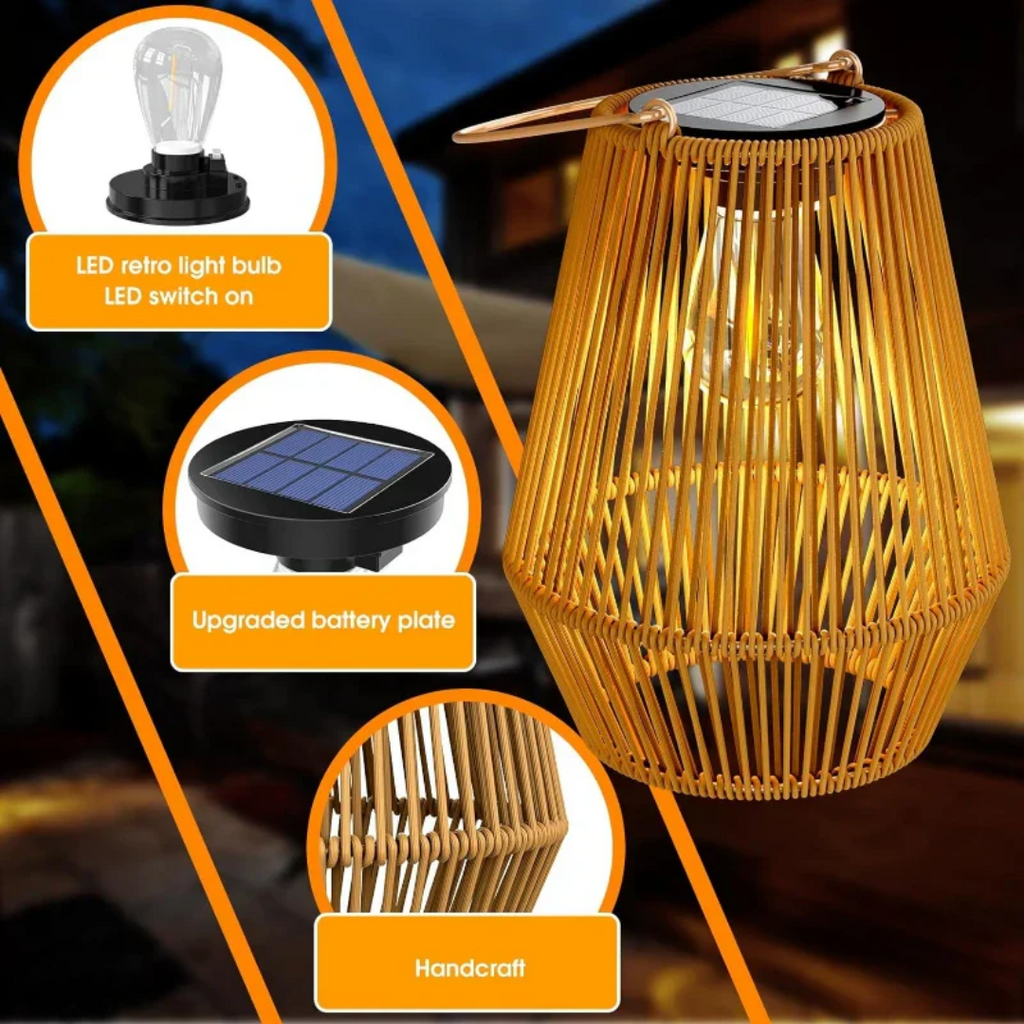 Sunweave Handmade Waterproof Solar Garden Lantern, Outdoor Light