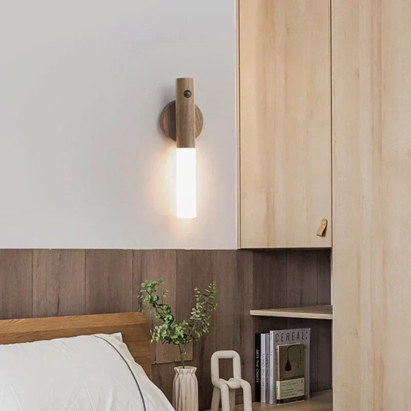 Moderne wiederaufladbare LED-Wandleuchte mit Bewegungssensor