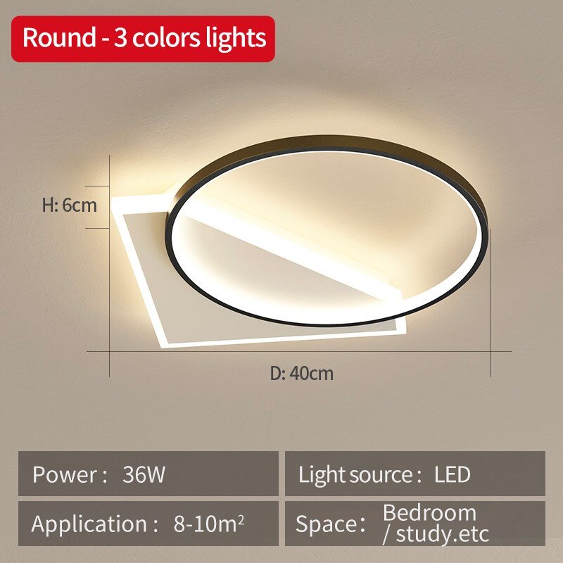 Modern designkrona med LED-taklampa — skulptural armatur